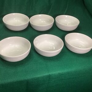 Williams-Sonoma Pantry Essentials White Porcelain 6 Inch Bowls Set of 6